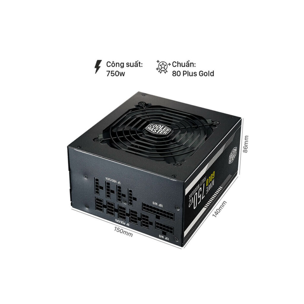 Nguồn máy tính Cooler Master MWE Gold 750 - V2 (Full Modular) - Hình ảnh 2