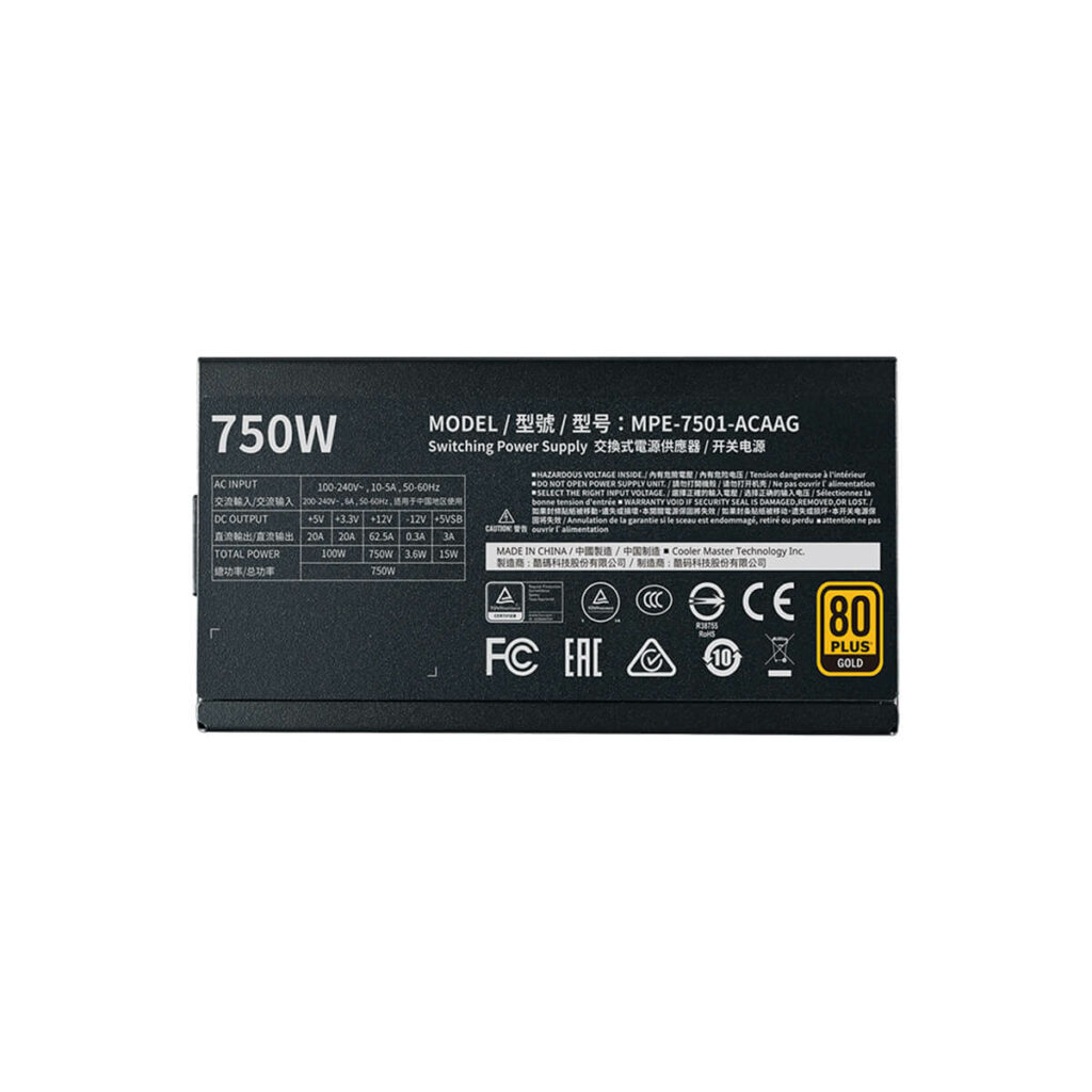 Nguồn máy tính Cooler Master MWE Gold 750 - V2 (Full Modular) - Hình ảnh 8