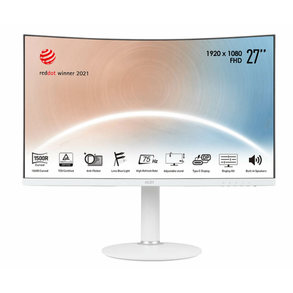 Màn hình Cong MSI (MD271CPW) 27 Inch, FHD, 75Hz, Loa, Type-C