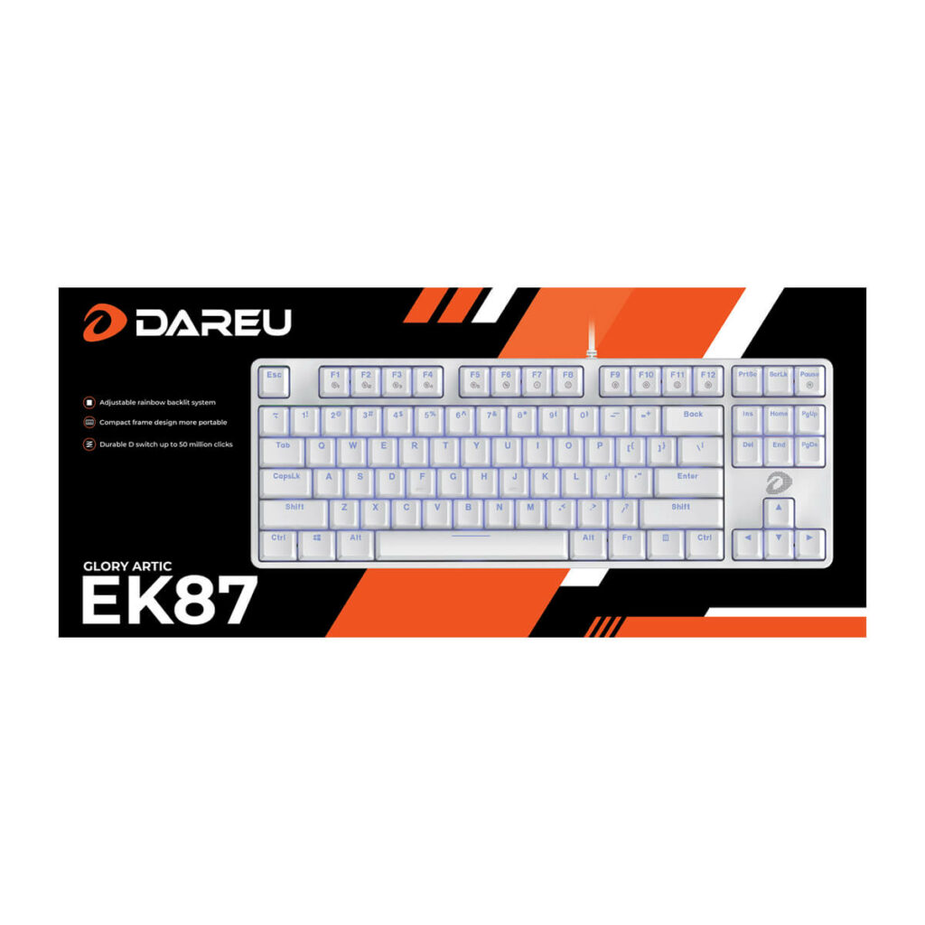 BÀN PHÍM DARE-U EK87 WHITE - Hình ảnh 2