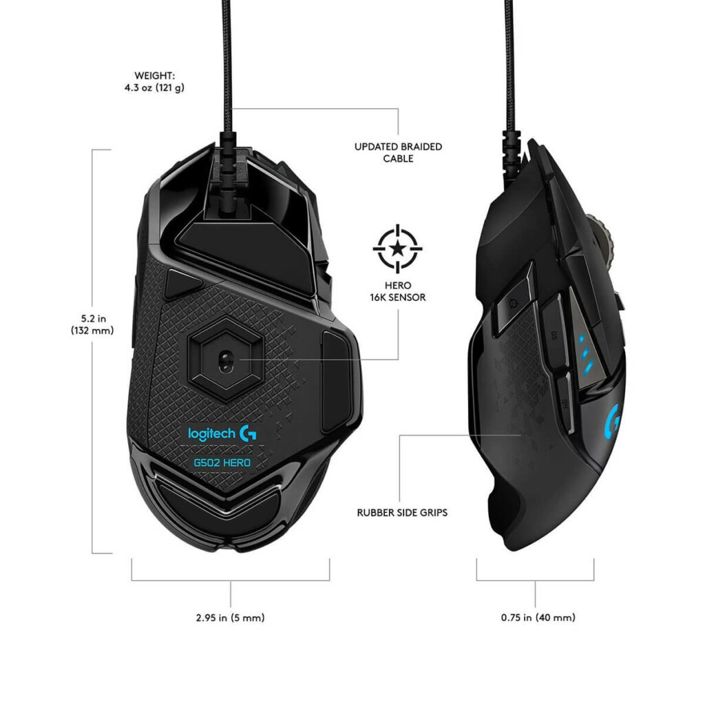Chuột Logitech G502 Hero - Hình ảnh 3