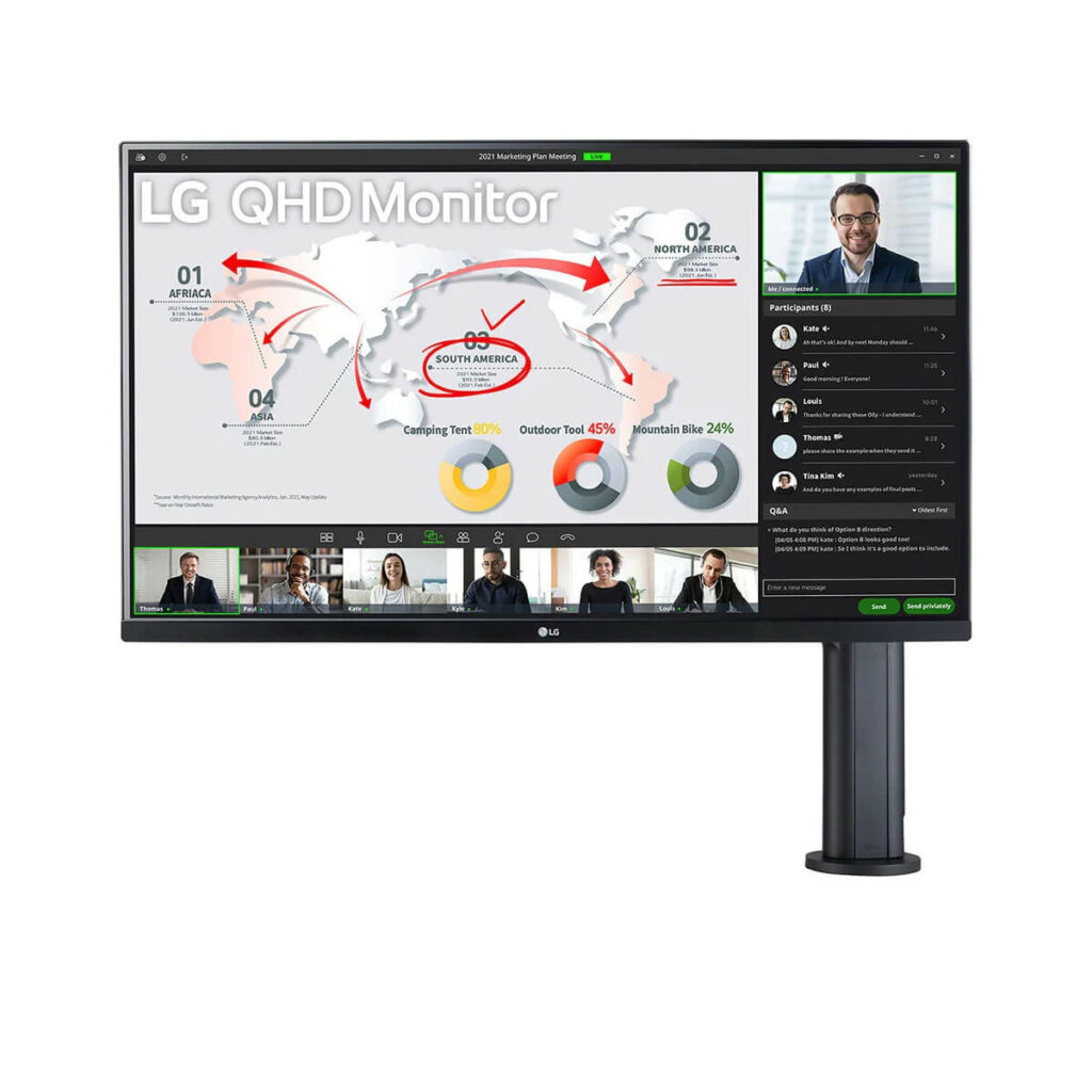 Màn Hình LG 32QP880N-B | 32 inch QHD (2560 x 1440) IPS 75Hz | HDMI | DisplayPort | USB Type-C - Hình ảnh 2
