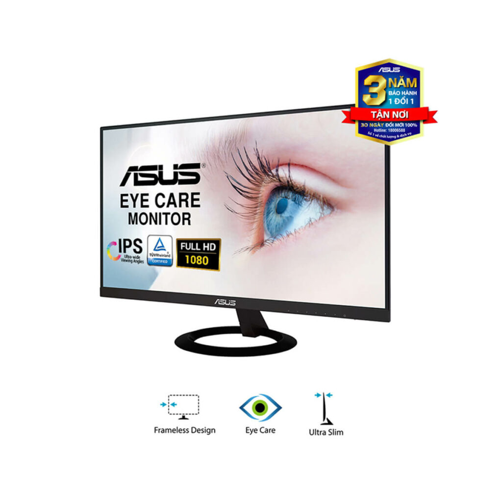 Màn Hình Siêu Mỏng ASUS VZ229HE 22 inch IPS Full HD Bảo Vệ Mắt - Hình ảnh 2