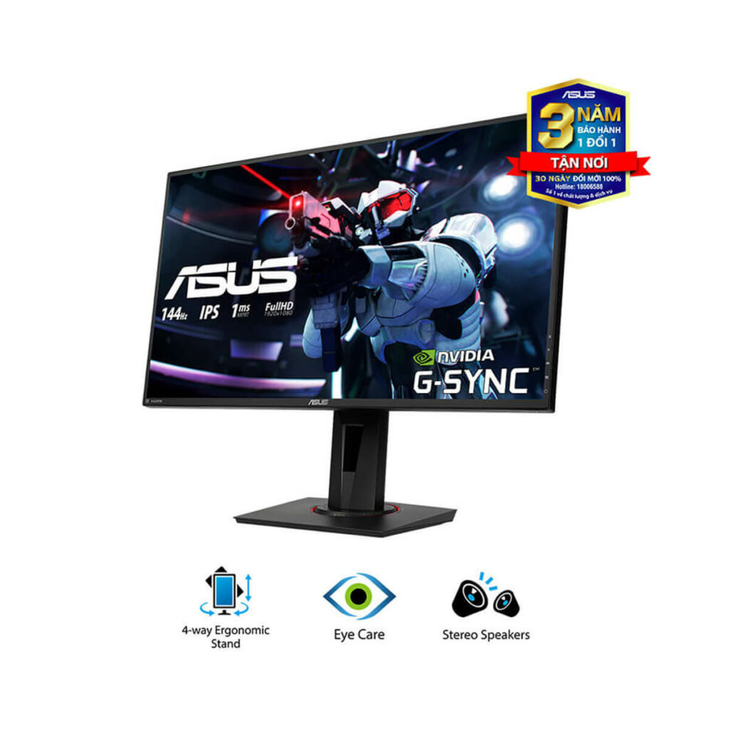 Màn hình Asus VG279Q (27 inch/FHD/IPS/144Hz/1ms/400cd/m²/DP+HDMI+DVI/Loa) - Hình ảnh 2