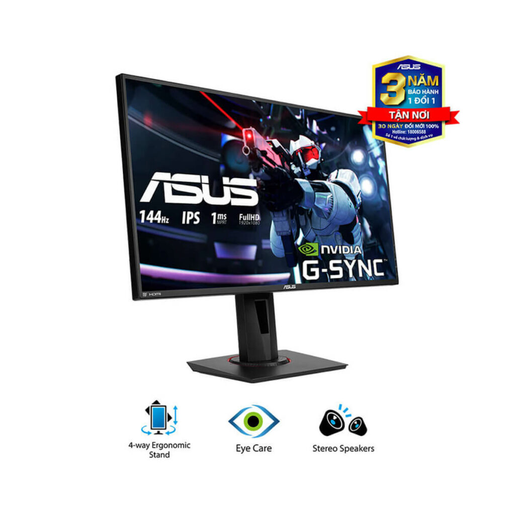 Màn hình Asus VG279Q (27 inch/FHD/IPS/144Hz/1ms/400cd/m²/DP+HDMI+DVI/Loa) - Hình ảnh 3
