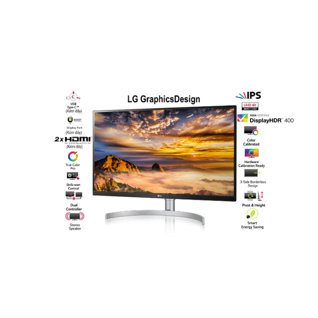 Màn hình LED IPS 4K UHD 27" VESA DisplayHDR 400 27UP600-W