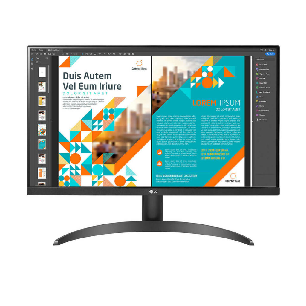 Màn hình LG 24QP500-B (23.8inch/QHD/IPS/75Hz/5ms/240nits/HDMI+DP+Audio/Freesync) - Hình ảnh 2