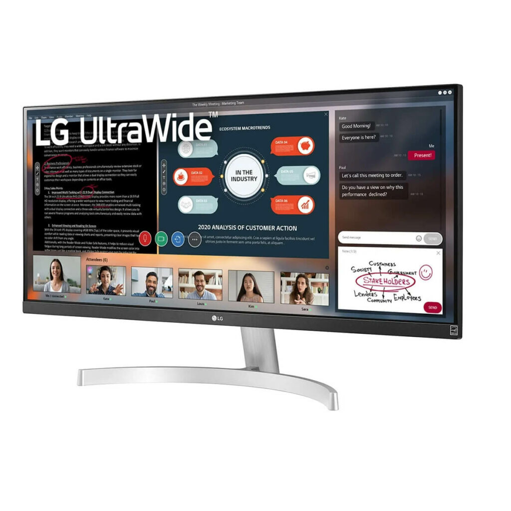 Màn hình LG 34WP500-B UltraWide™ 34 inch UW FHD HDR (IPS/75Hz/5ms GtG/sRGB 95%/HDMI) - Hình ảnh 3