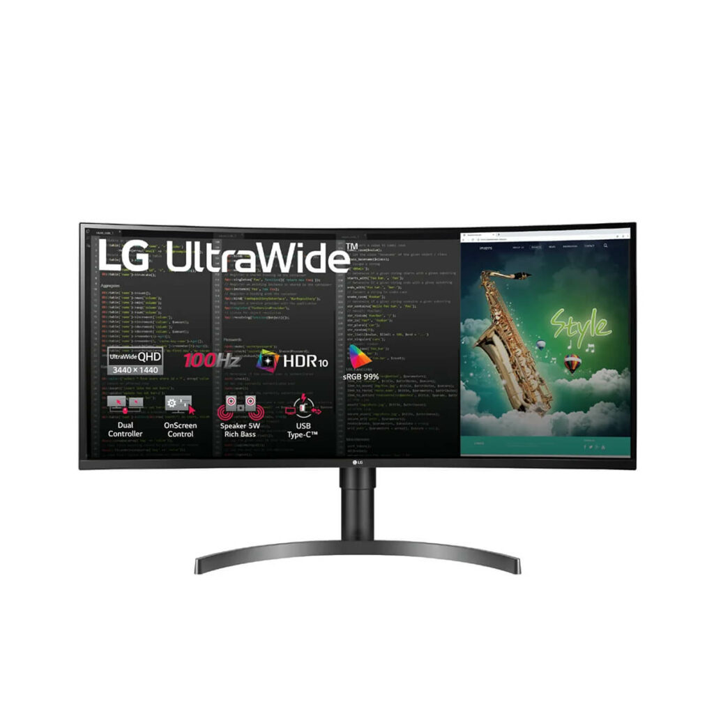 Màn hình LG 35WN75C-B (35inch/2K-QHD/VA/100Hz/5ms/240nits/FreeSync/Loa/Cong) - Hình ảnh 2