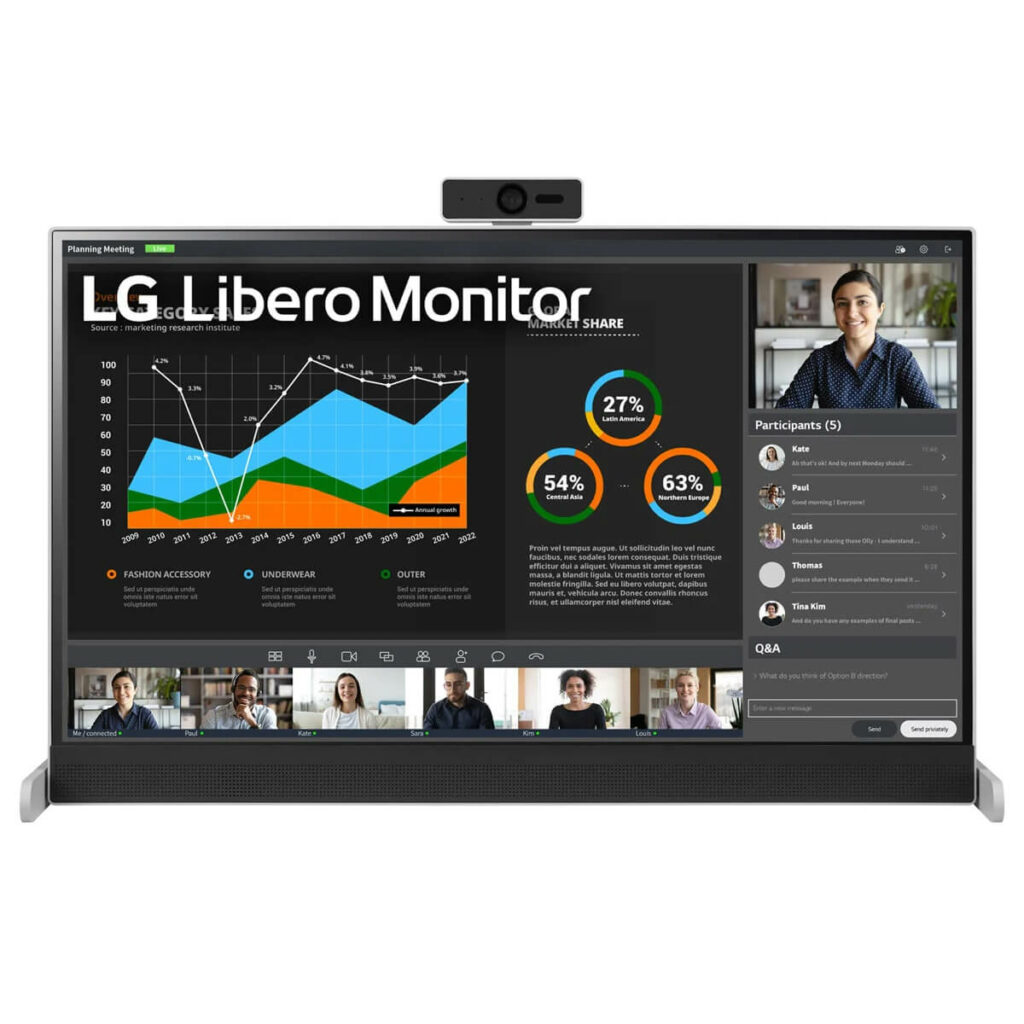 Màn hình LG Libero 27BQ70QC-S | 27inch - 2K - Webcam