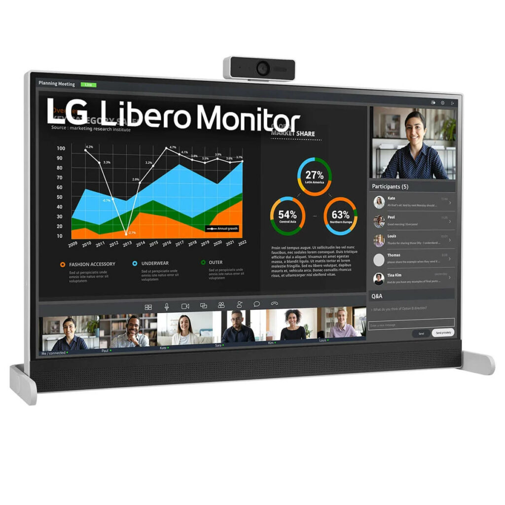 Màn hình LG Libero 27BQ70QC-S | 27inch - 2K - Webcam - Hình ảnh 2