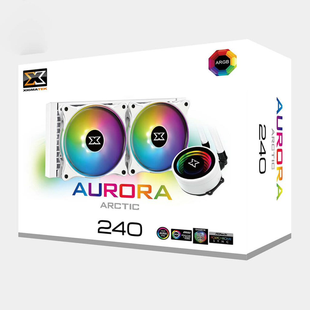 Tản nhiệt nước CPU Xigmatek Aurora 240 Artic ARGB - EN44337 (Trắng) - Hình ảnh 2