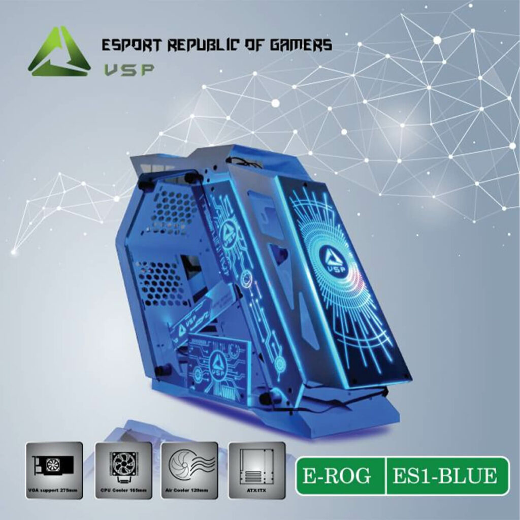 CASE VSP ESPORT REPUBLIC OF GAMERS ES1 (Xanh)