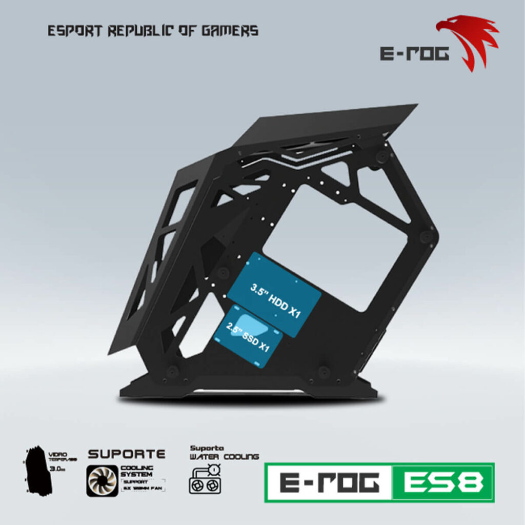 CASE VSP ESPORT REPUBLIC OF GAMERS ES8 - Black - Hình ảnh 4