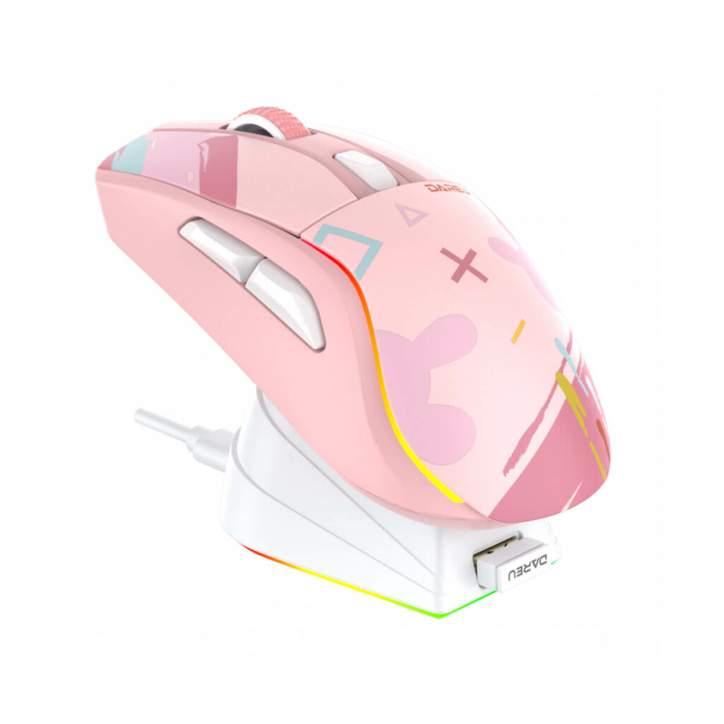 Chuột không dây DAREU A950 Triple Mode Wireless Candy Powder - Hình ảnh 6