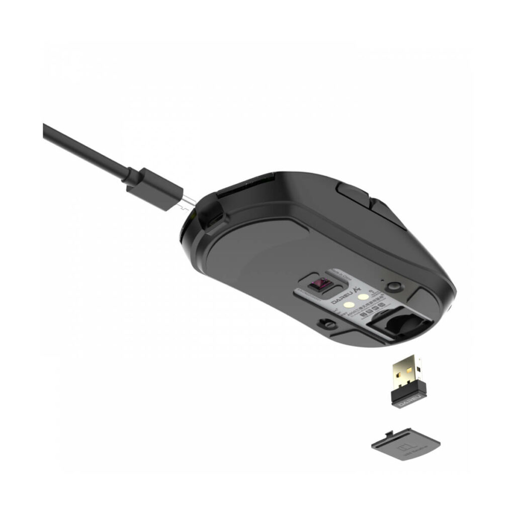 Chuột không dây DAREU A950 Triple Mode Wireless Star Black - Hình ảnh 8