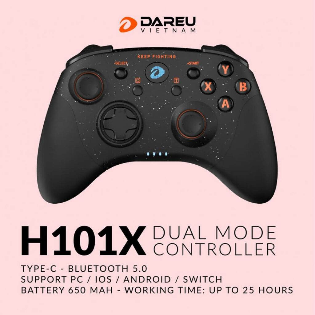 Tay cầm game DareU H101X Wireless Back