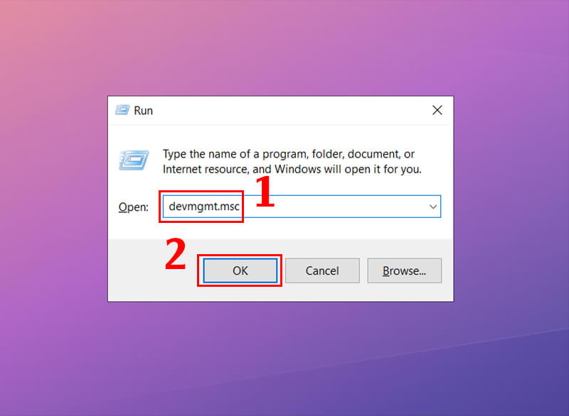 Nhấn tổ hợp phím Windows + R để mở hộp thoại Run.