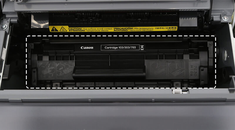 Máy in Laser Canon LBP2900 - Lắp hộp mực in Cartridge 303 chuyên dụng vào máy