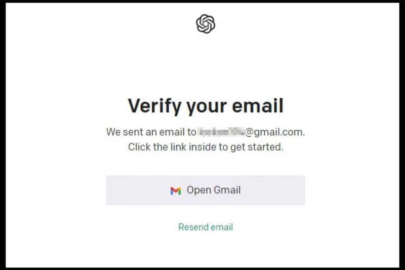 bạn sẽ được yêu cầu xác nhận bằng cách đăng nhập vào Gmail và nhấn vào đường link được gửi từ Open AI