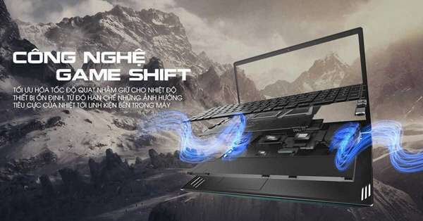 công nghệ Game Shift độc quyền từ Dell được kích hoạt bằng tôt hợp phím Fn + G