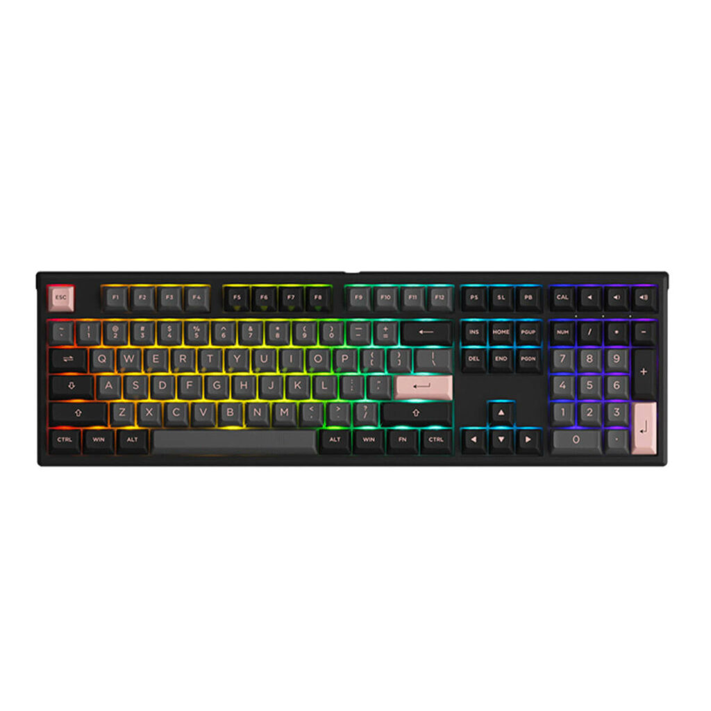 Bàn phím cơ AKKO MonsGeek MG108 Black&Pink (RGB / AKKO sw v3)