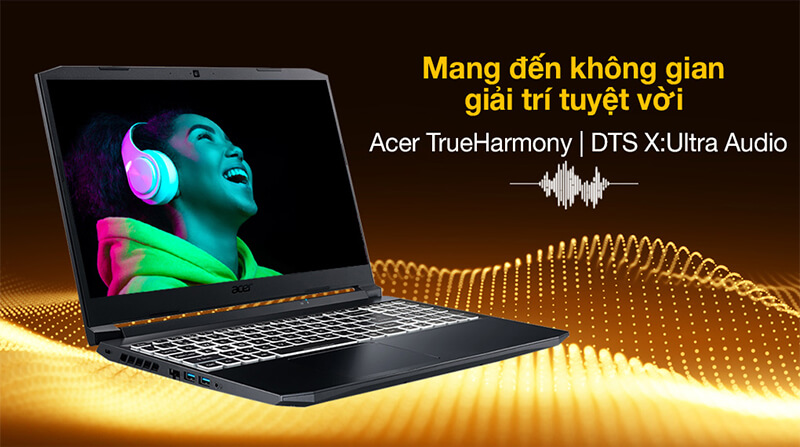 Công nghệ âm thanh Acer TrueHarmony, DTS X:Ultra Audio cho âm thanh to rõ