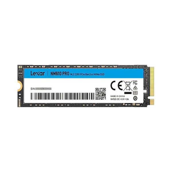 SSD LEXAR NM610 PRO PCIE GEN 3X4 500GB M2 NVME