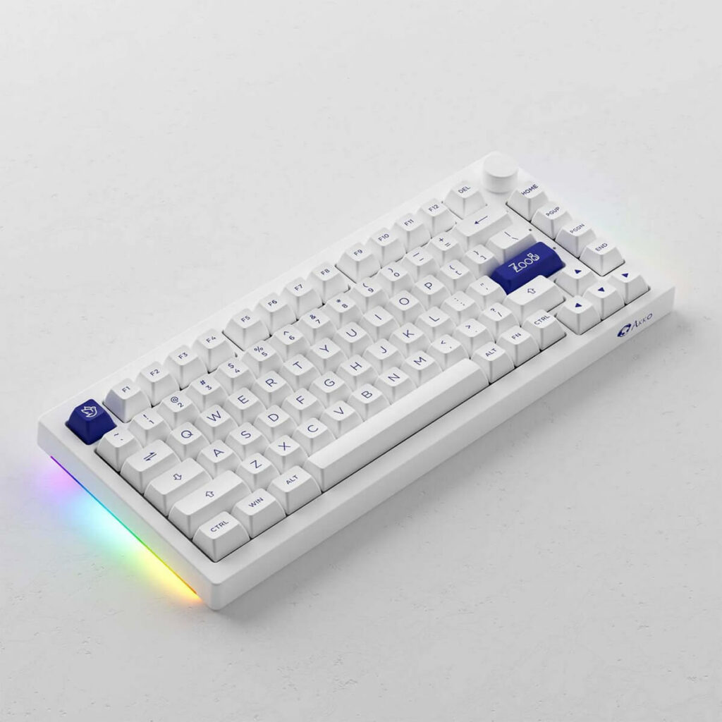 Bàn phím AKKO 5075B Plus Blue on White - Hình ảnh 3