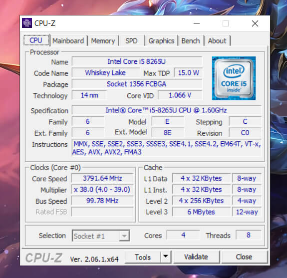 Dùng phần mềm CPU-Z để kiểm tra cấu hình máy