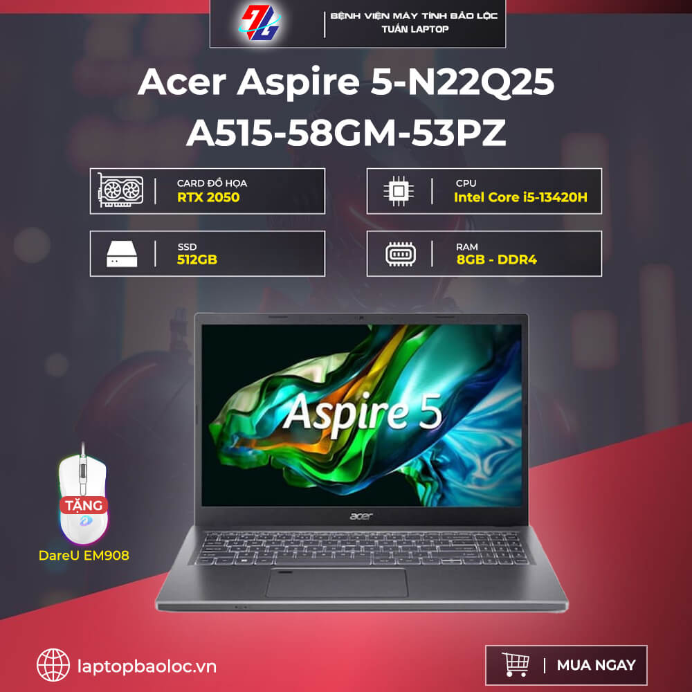 Acer Aspire 5-N22Q25-A515-58GM-53PZ